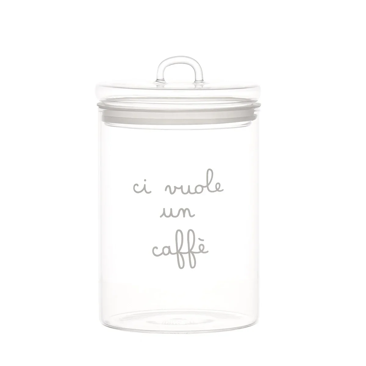 Barattolo in Vetro Borosilicato Serigrafato - Ci Vuole un Caffè - Image 2