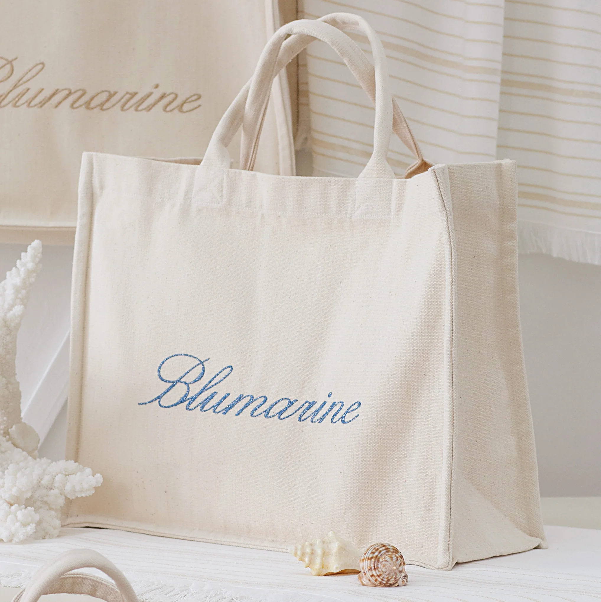 Borsa Mare in Tela di Cotone - Gabardine - Image 3