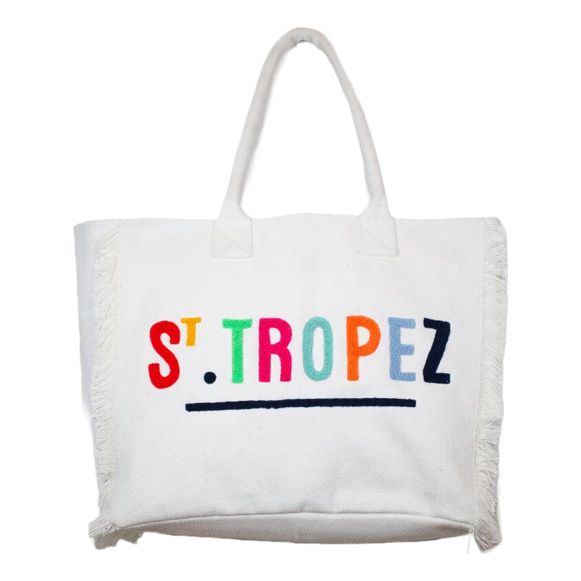 Borsa Mare o Trousse in Puro Cotone con Frangette - Legende - Image 2