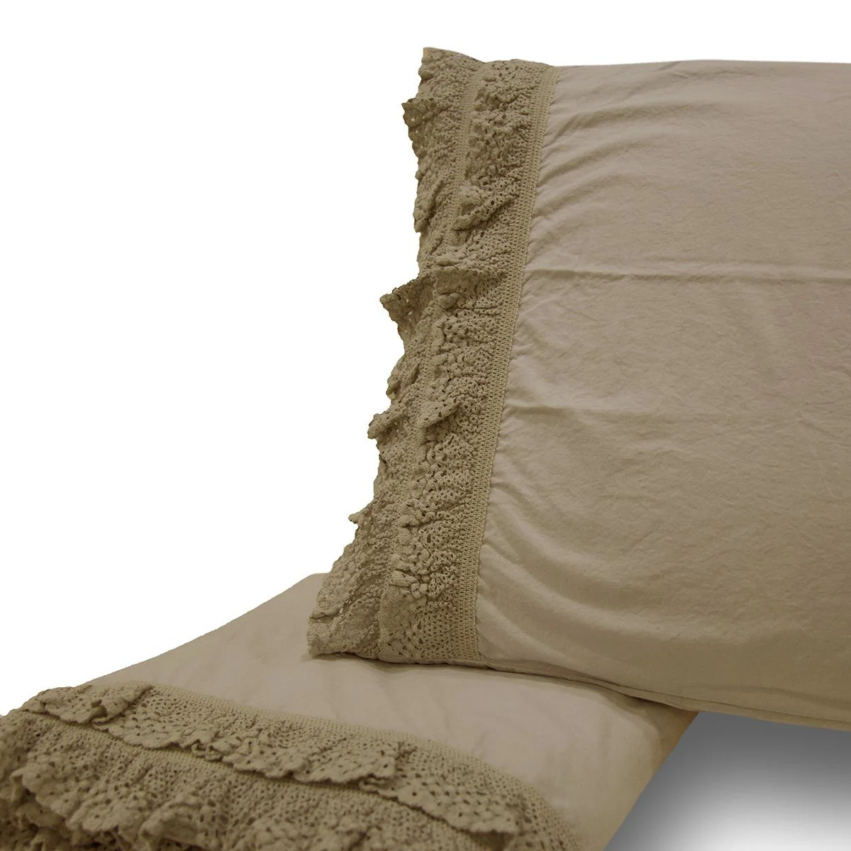 Completo Lenzuola 100% Puro Cotone Stone Washed - Taba - Image 3