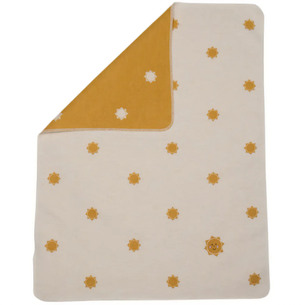 Coperta in Caldo Cotone con Ricamo - Soli - Image 2