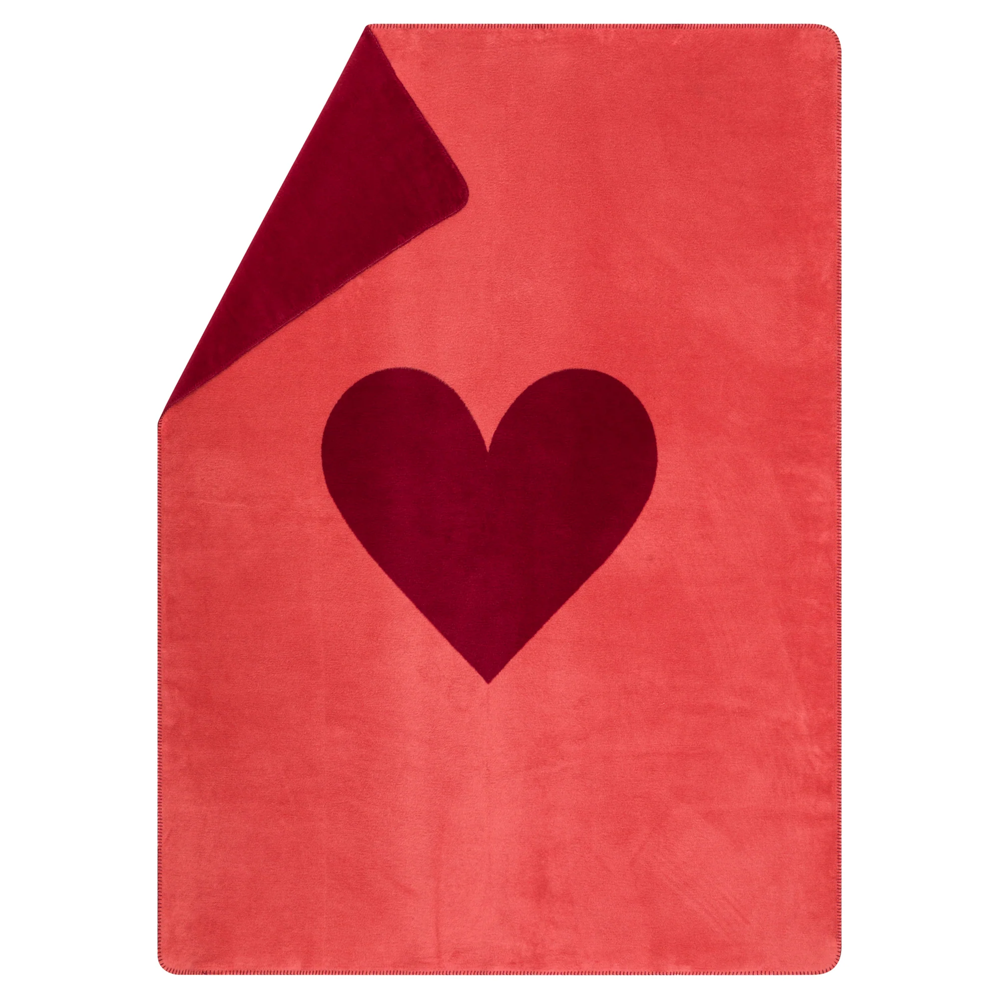 Coperta in Velluto di Cotone Fantasia Cuore - Heart - Image 4