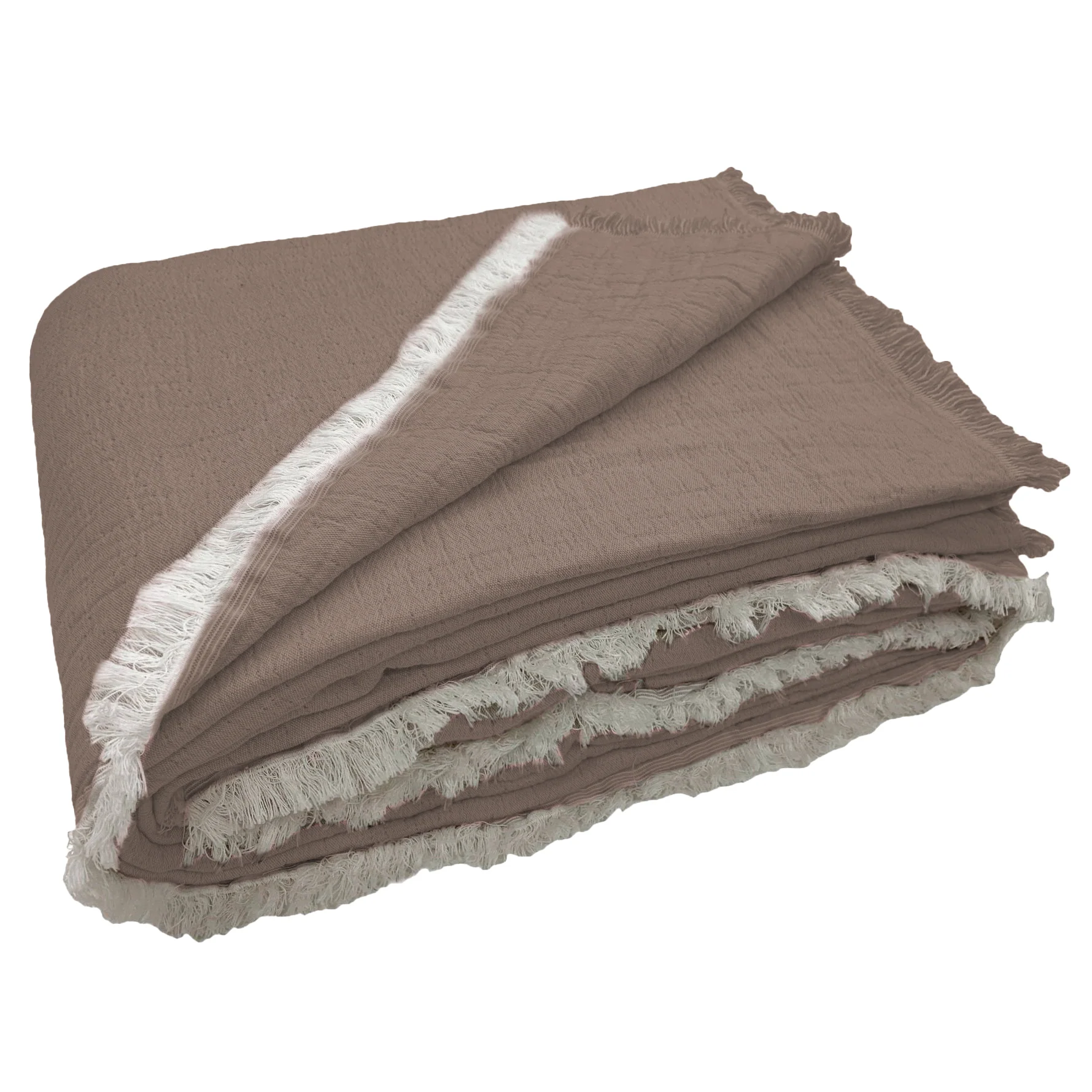 Copriletto in Cotone Stonewashed con Frangette - Mellow - Image 10