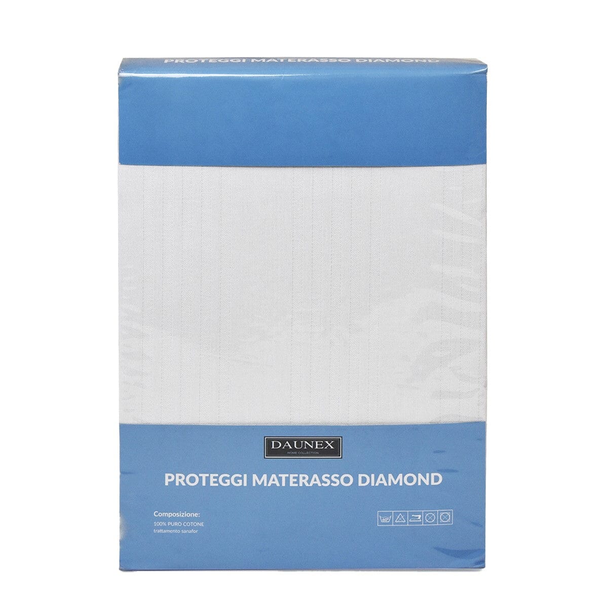Coprimaterasso in Puro Cotone con trattamento Sanfor - Diamond - Image 3