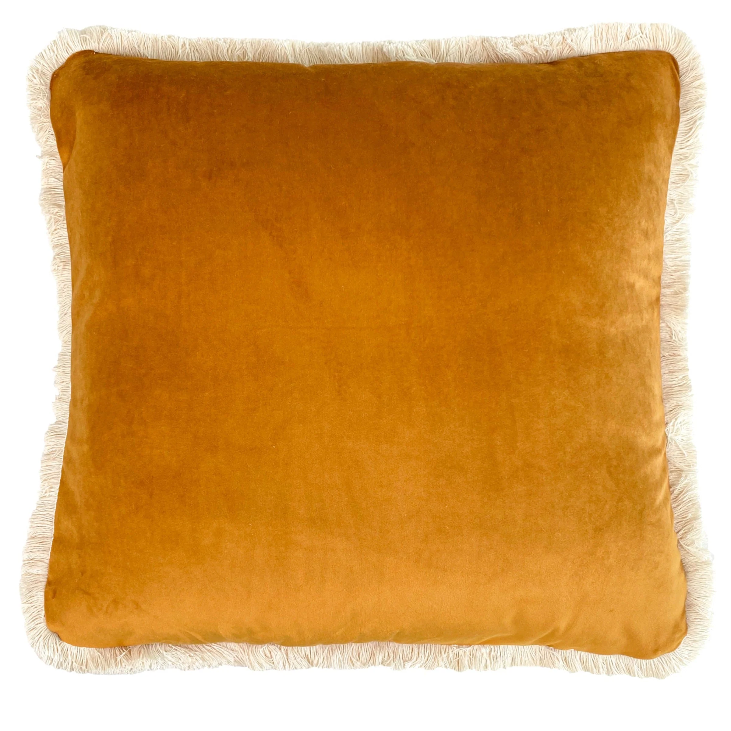 Cuscino Arredo in Velluto Tinta Unita con Frangia - Charlotte - Image 10