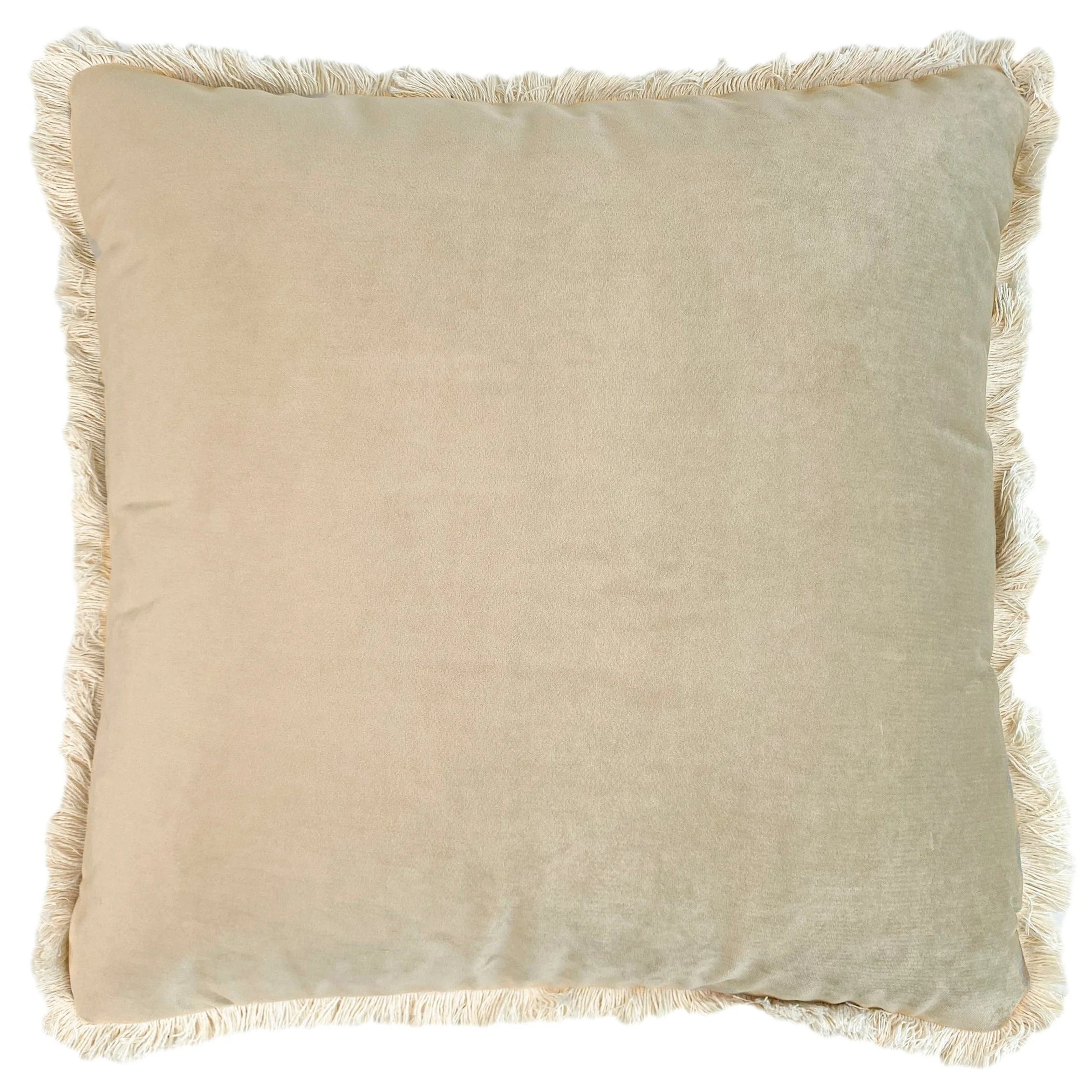 Cuscino Arredo in Velluto Tinta Unita con Frangia - Charlotte - Image 8