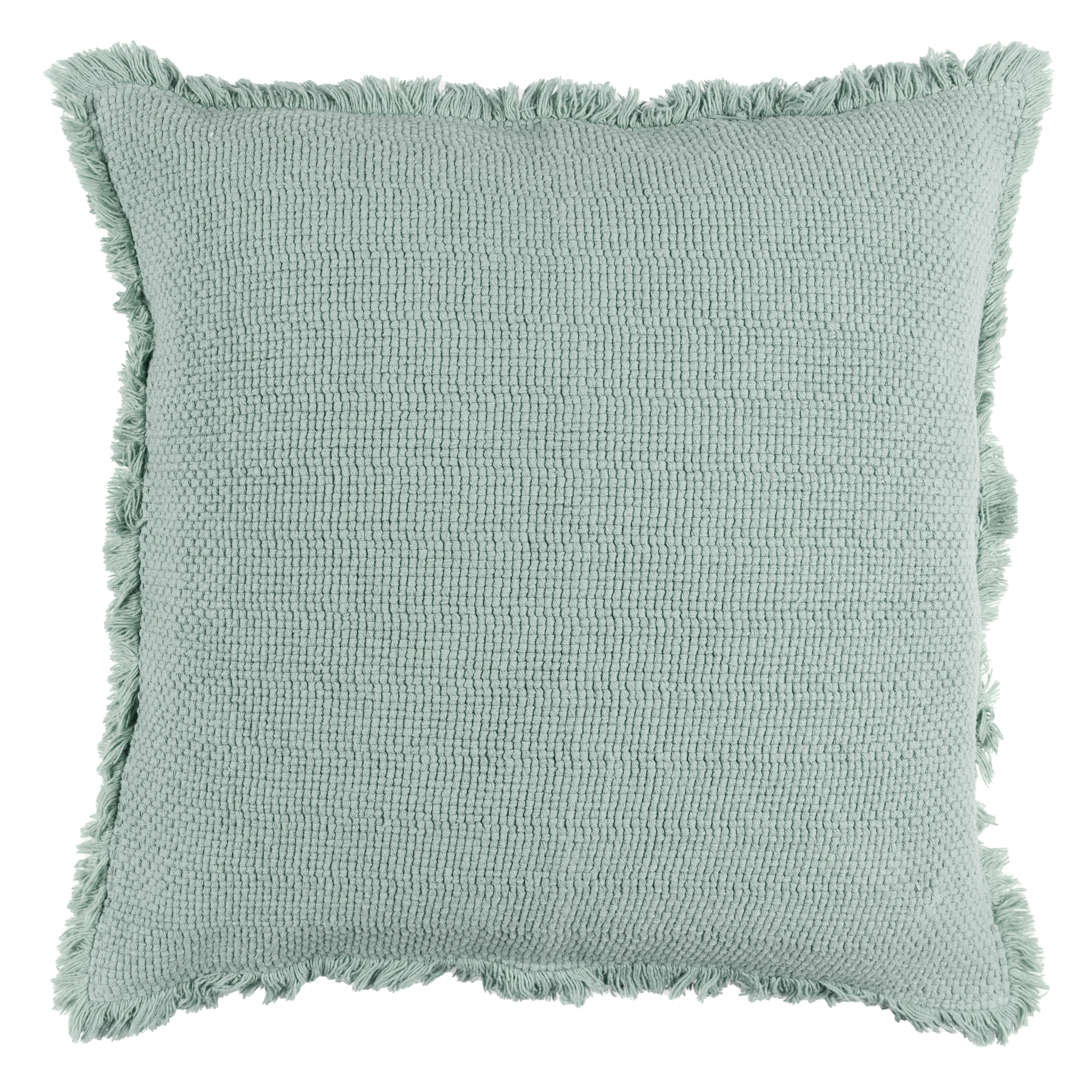 Cuscino in Cotone Stonewashed Jacquard Tinta Unita - Canestri - Image 13