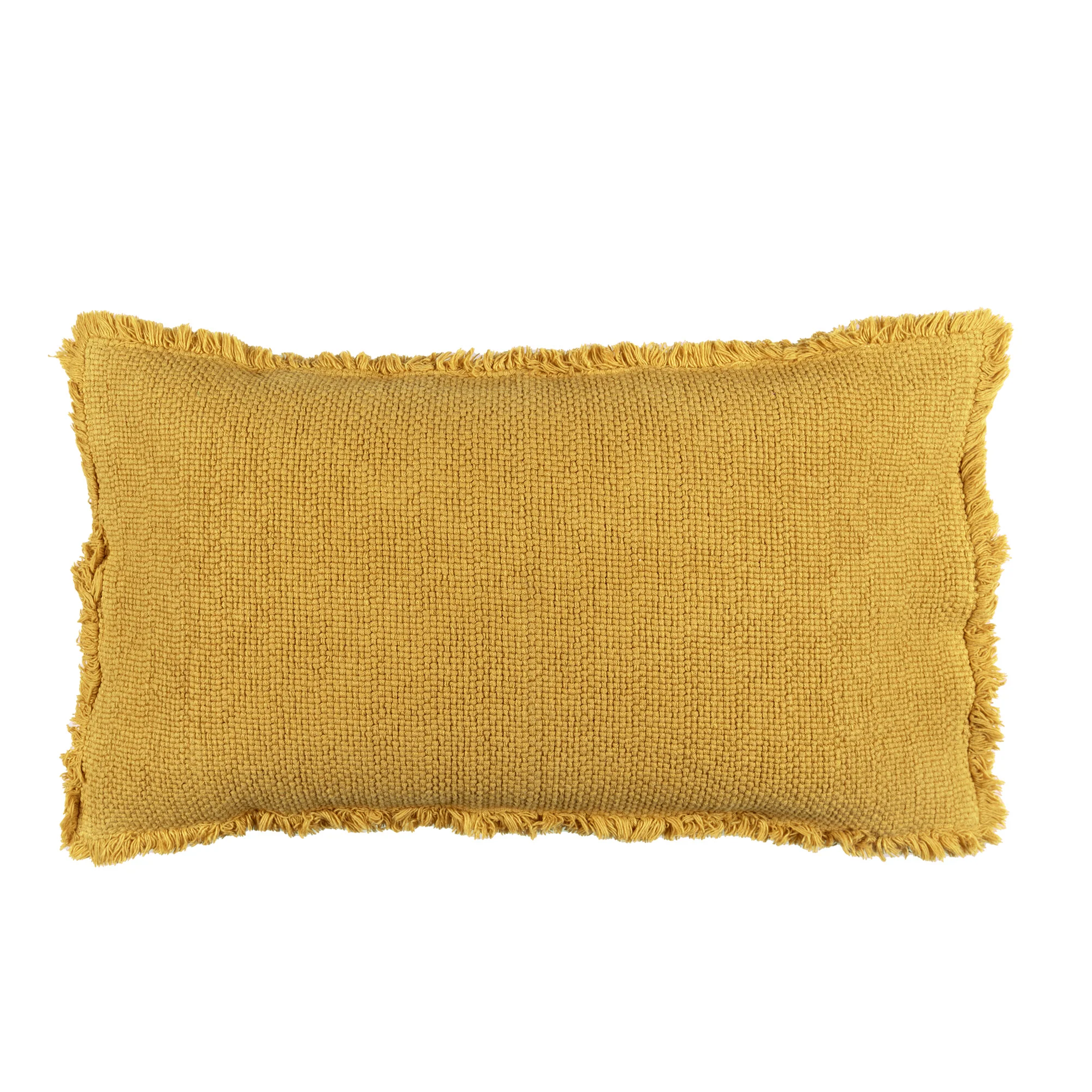 Cuscino in Cotone Stonewashed Jacquard Tinta Unita - Canestri - Image 3