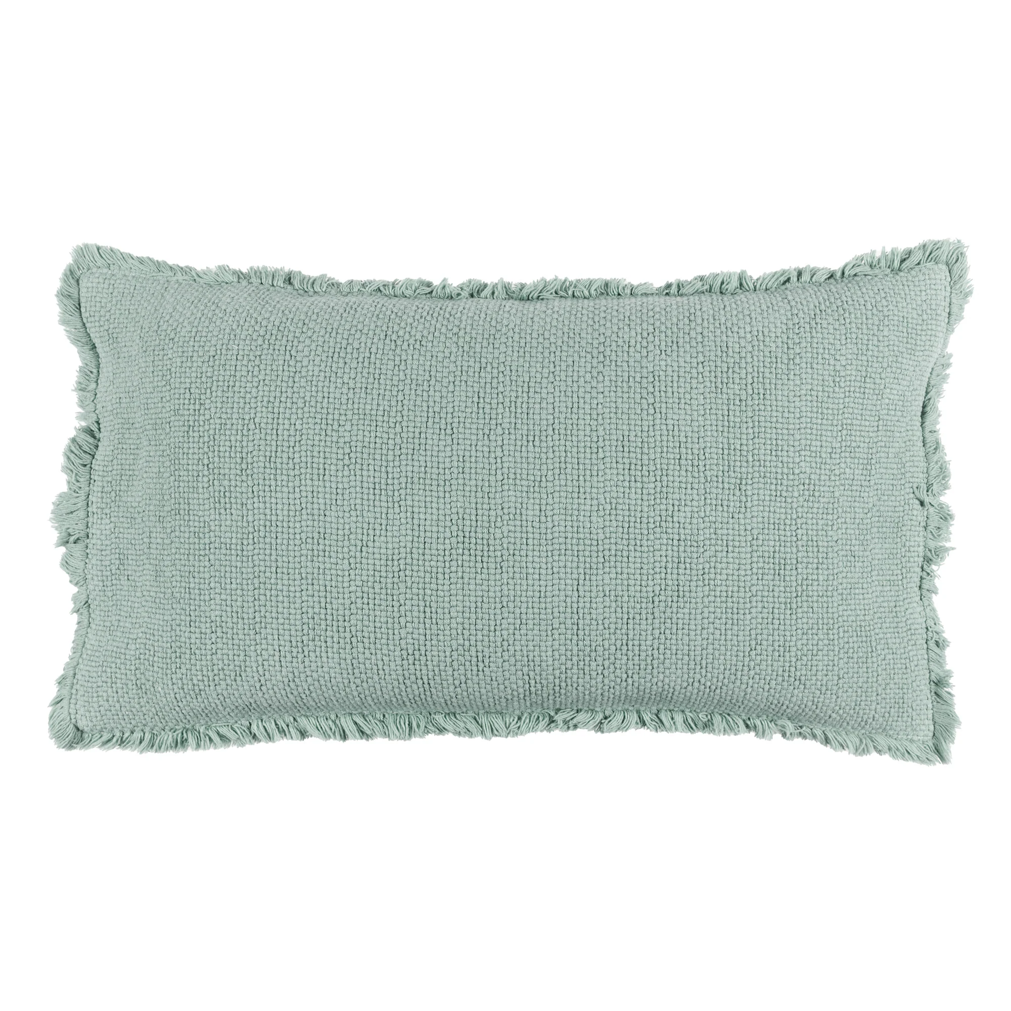 Cuscino in Cotone Stonewashed Jacquard Tinta Unita - Canestri - Image 7