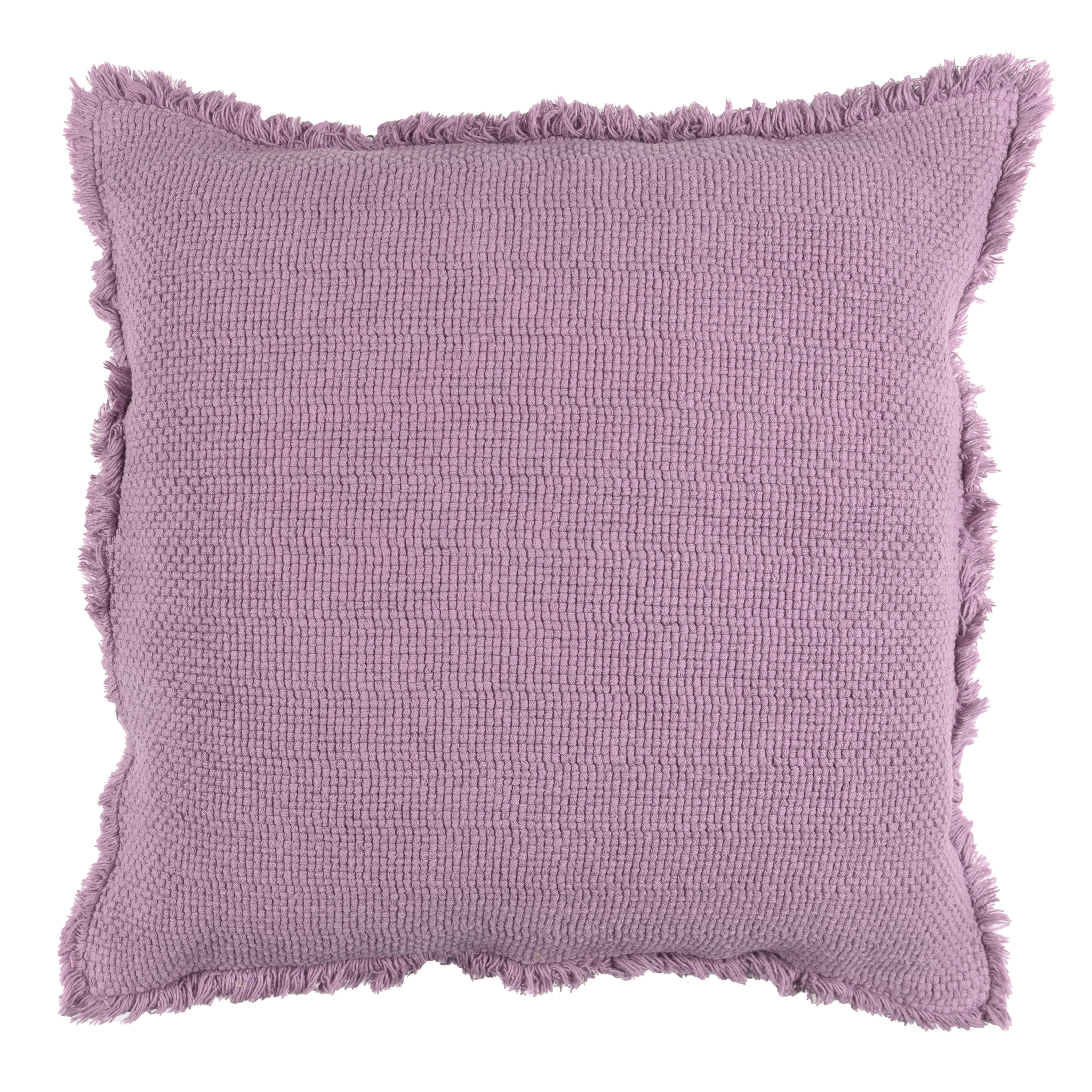 Cuscino in Cotone Stonewashed Jacquard Tinta Unita - Canestri - Image 8