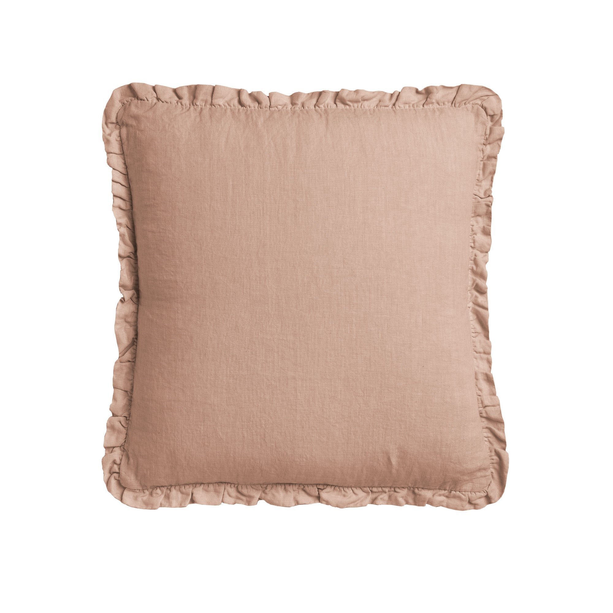 Cuscino in Lino Stonewashed con Balza Arricciata - River - Image 12