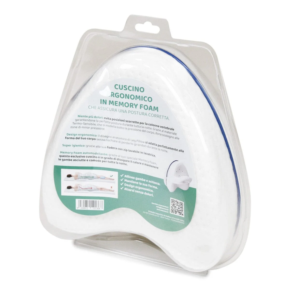 Cuscino per Supporto Gambale in Memory Foam - Leg Pillow - Image 3