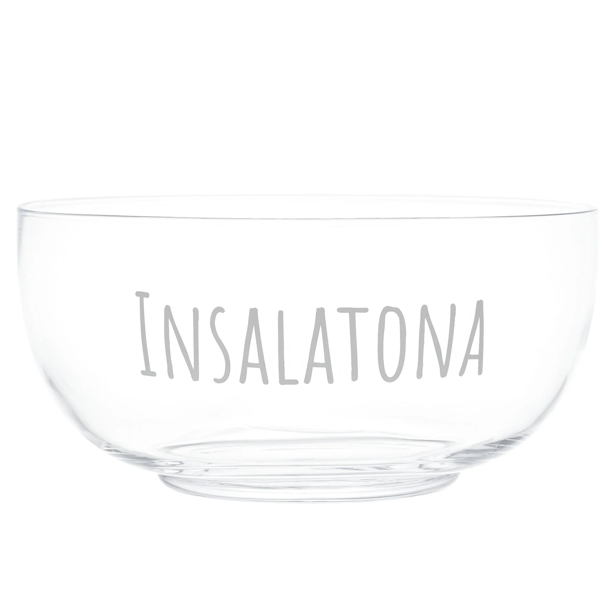 Insalatiera in Vetro Soffiato Serigrafata - Insalatona - Image 2