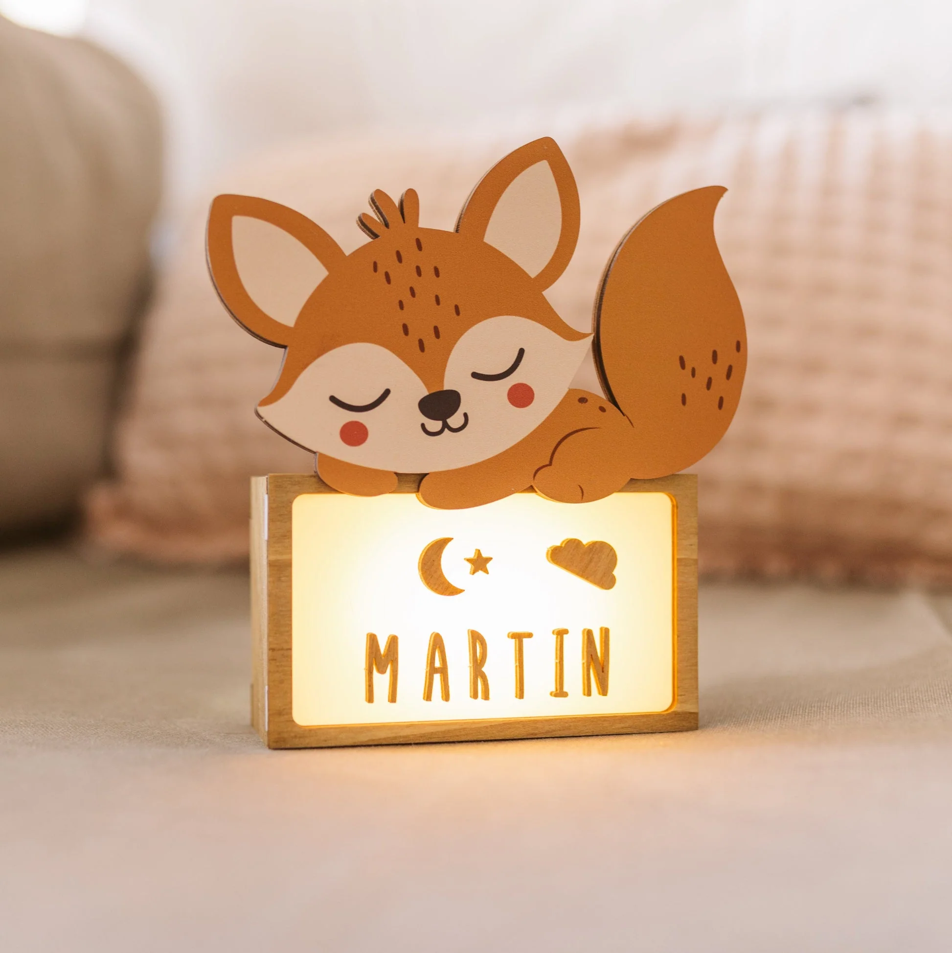 Lampada da Tavolo Personalizzabile - Volpe