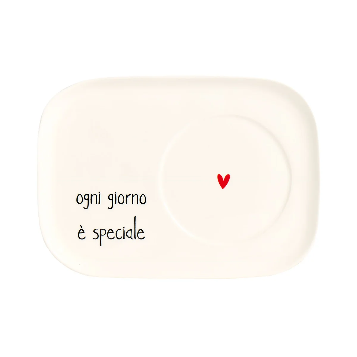 Piatto Porta Tazza in Grès - Ogni Giorno è Speciale - Image 2