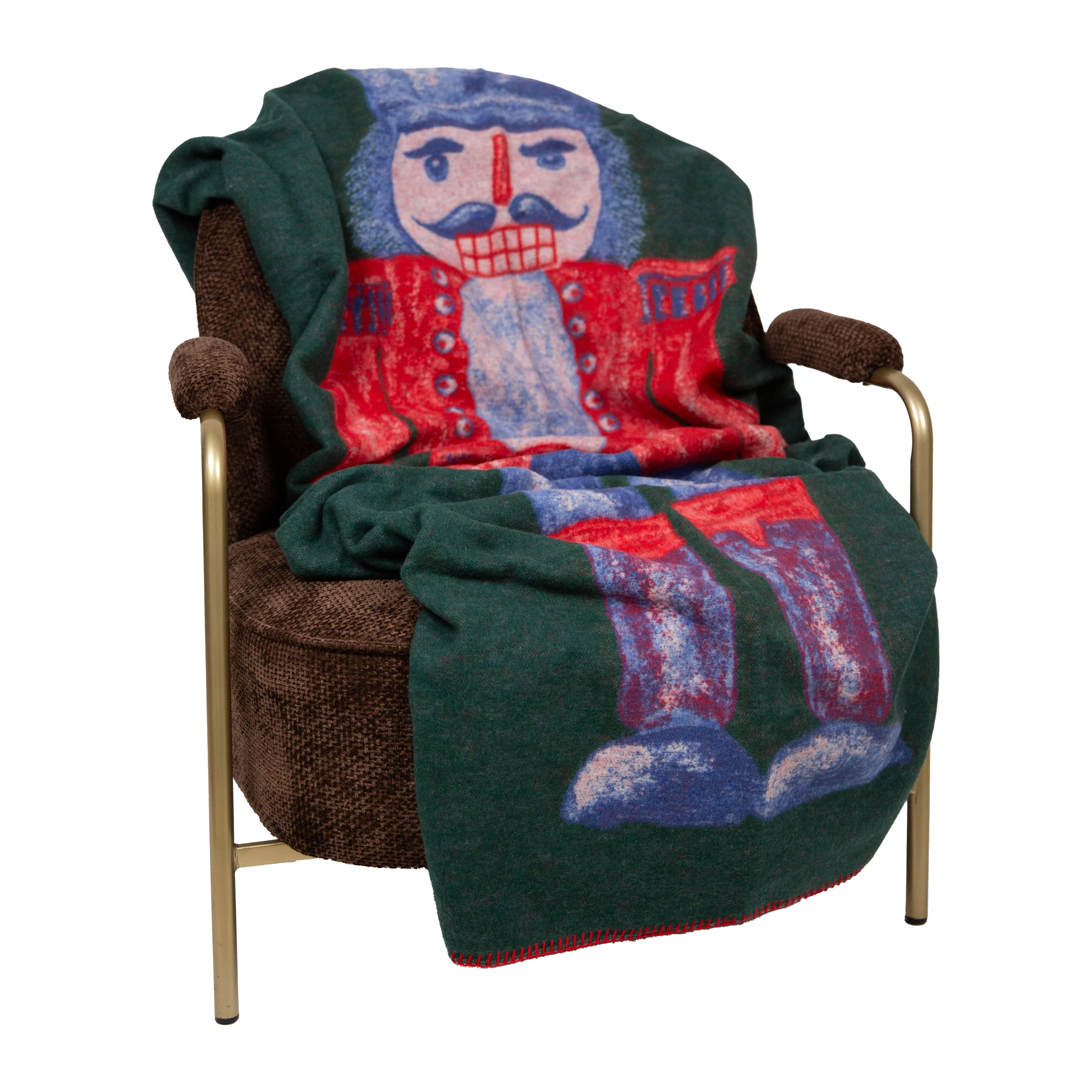 Plaid in Lana Cotta con Schiaccianoci - Nutcracker - Image 4