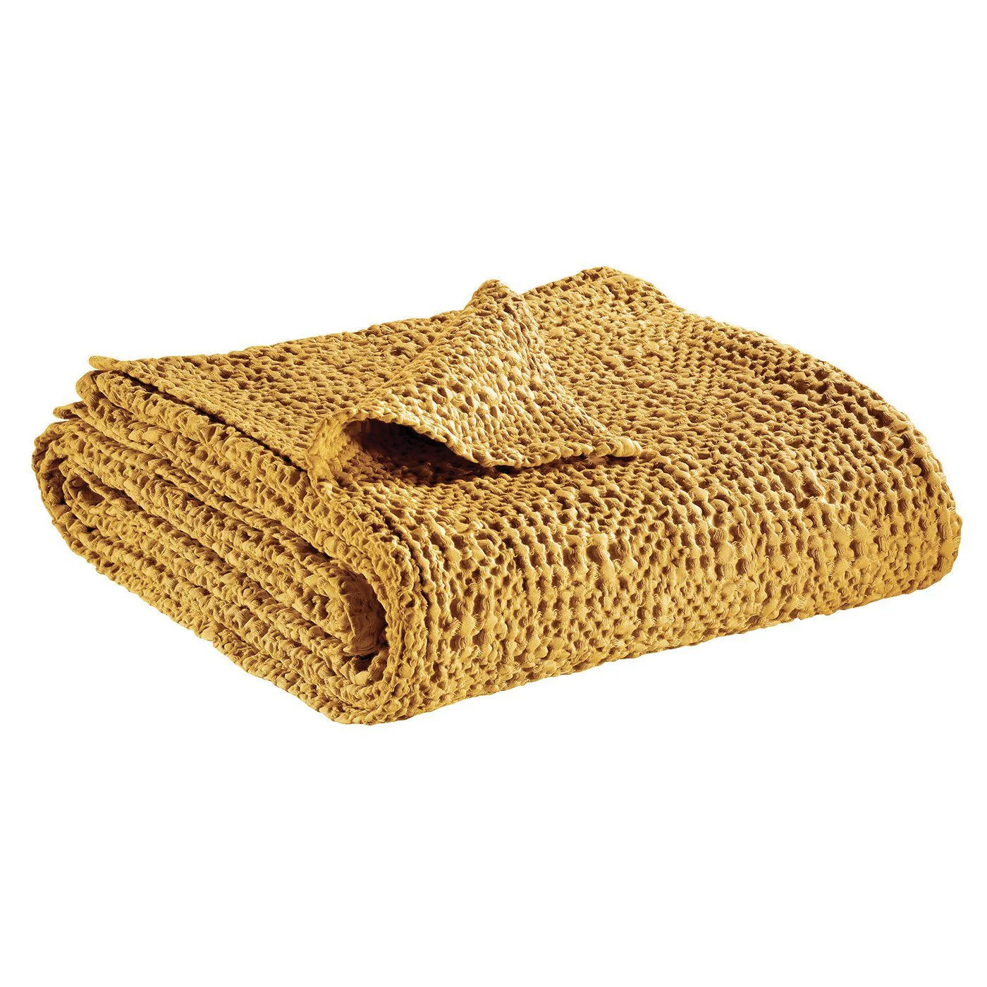 Plaid in Puro Cotone a Nido D'Ape StoneWashed - Tana - Image 7