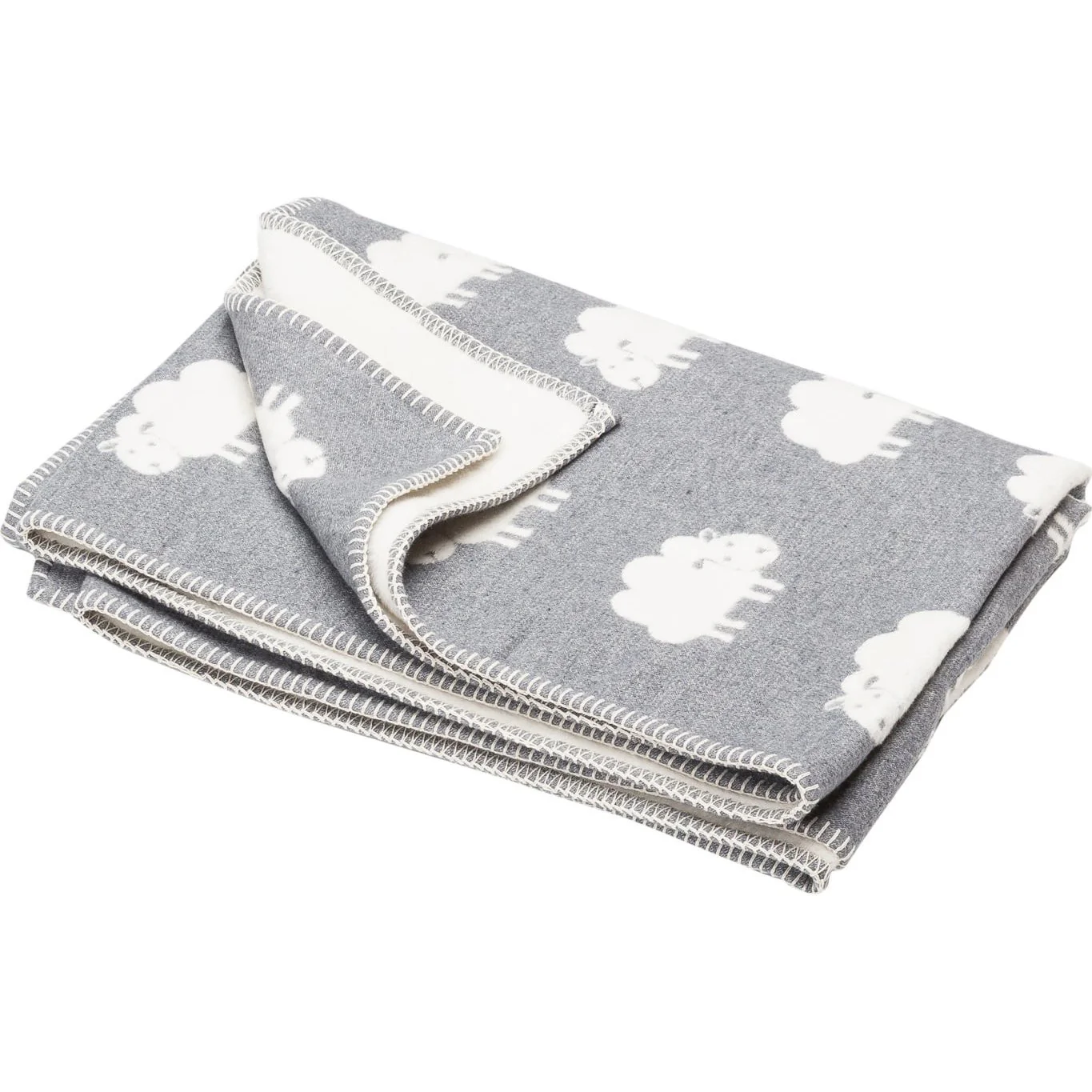 Plaid Invernale Reversibile in Caldo Cotone fantasia Pecorelle - Deco Sheep - Image 2