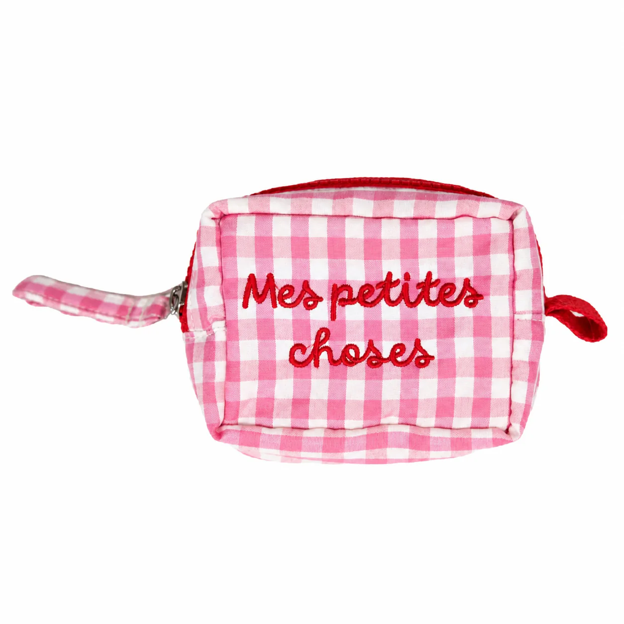 Pochette a Quadretti con Scritta Ricamata - Alice - Image 3