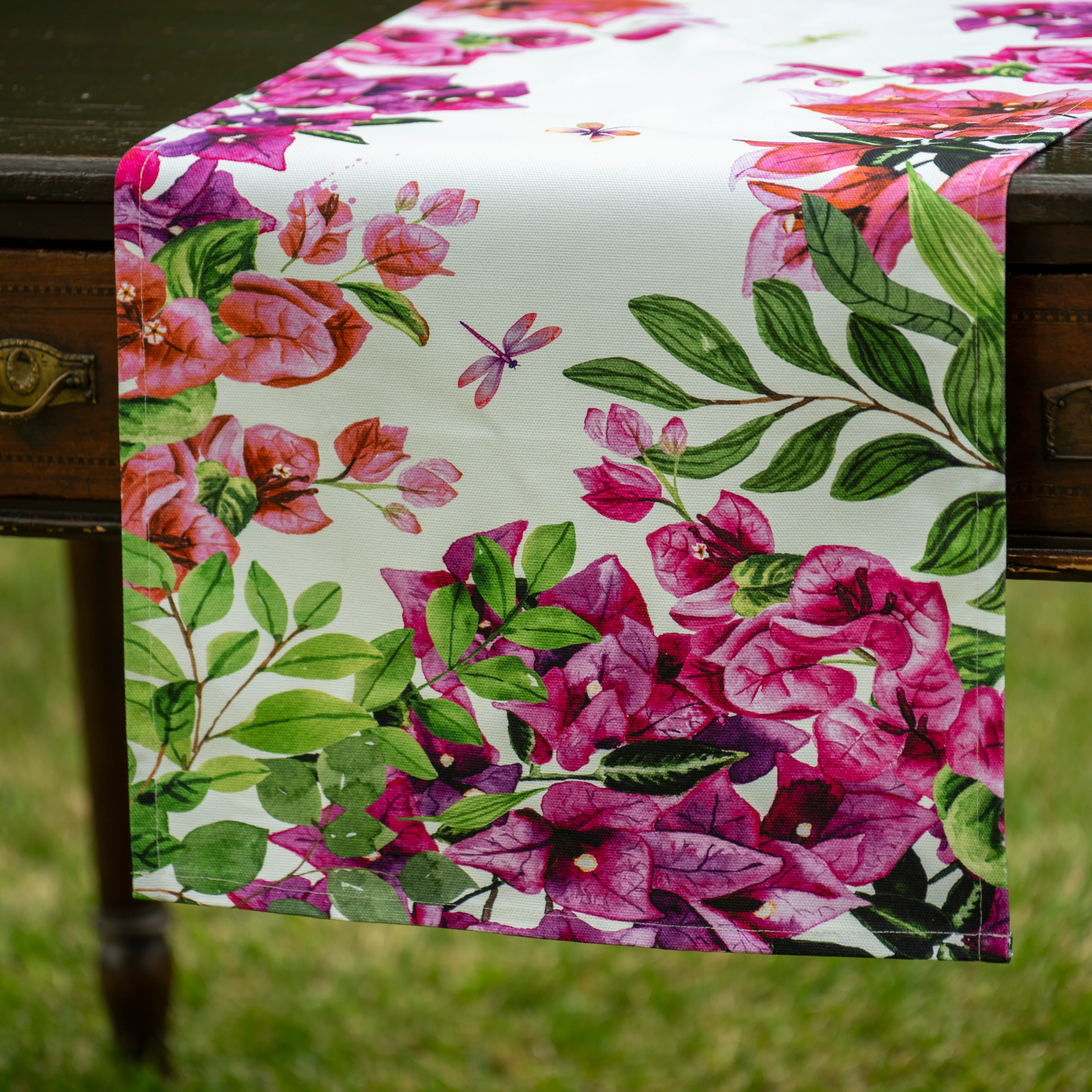 Runner in Puro Cotone - Bougainvillae - Image 2