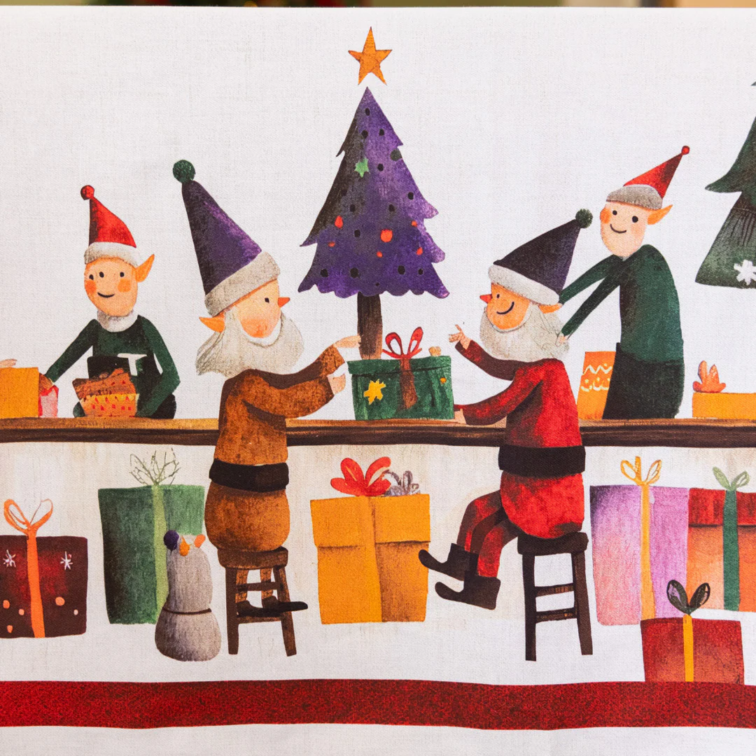 Set 2 Canovacci in Puro Cotone - Christmas Factory - Image 3