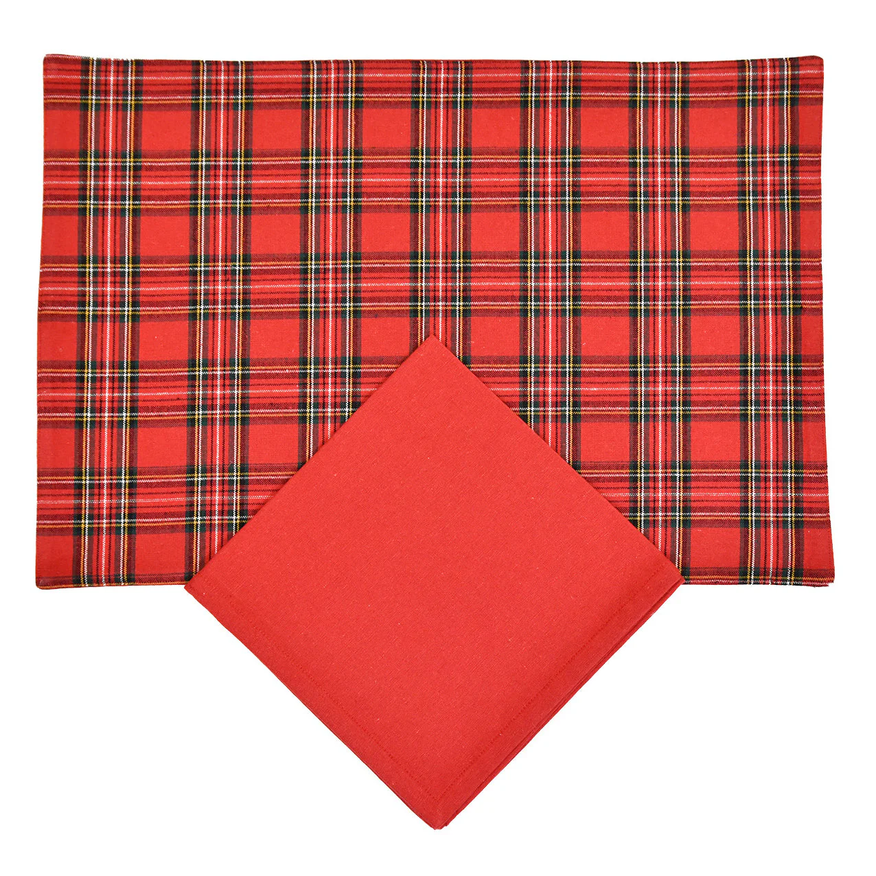 Set Americano in Puro Cotone Fantasia Scozzese - Tartan - Image 2