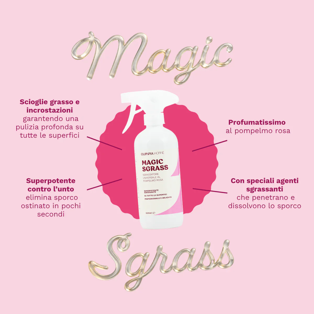 Sgrassatore Universale al Pompelmo Rosa - Magic Sgrass - Image 2
