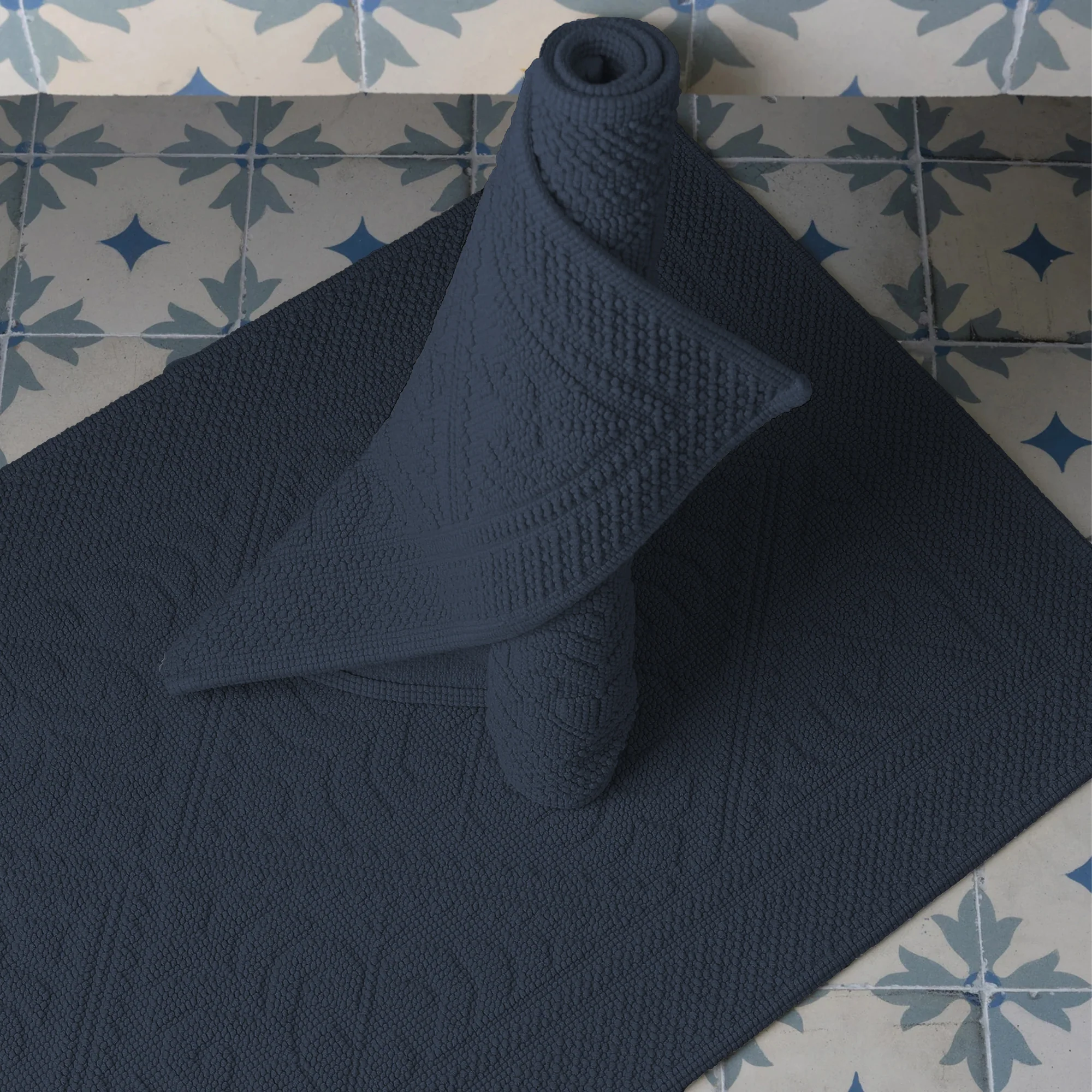 Tappeto in Puro Cotone con Motivo Jacquard - Enzo - Image 14