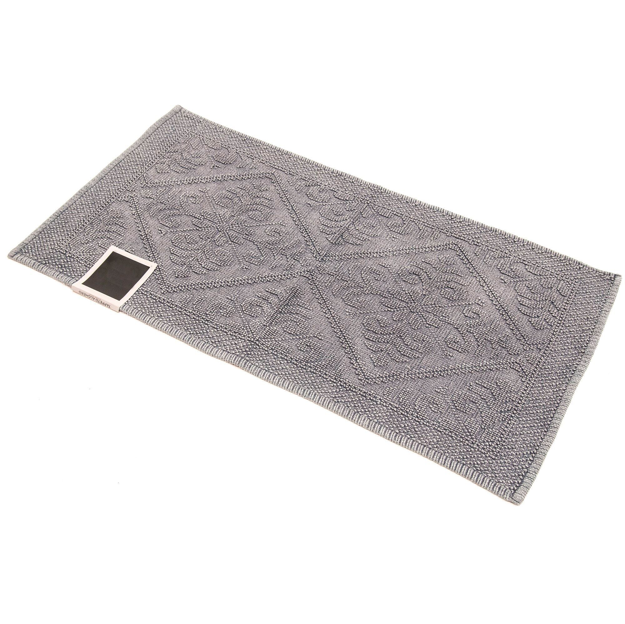 Tappeto in Puro Cotone Stonewashed Jacquard - Alghero - Image 4