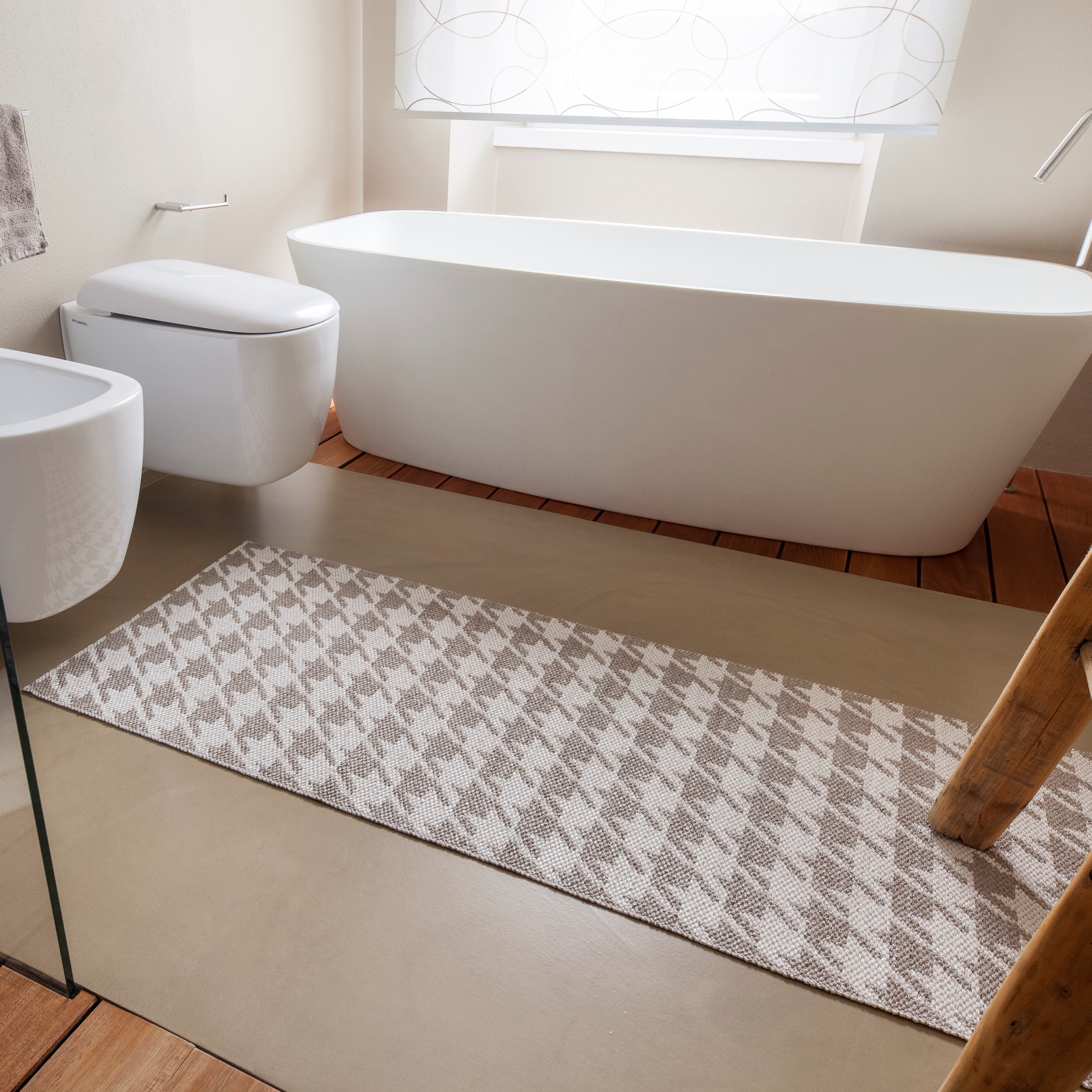 Tappeto in PVC Fantasia Pied de Poule - Ennie