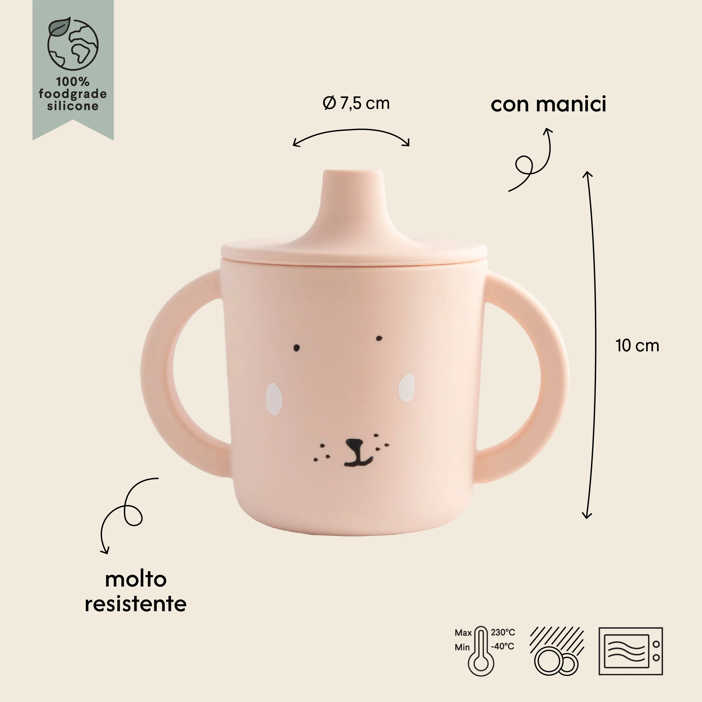 Tazza Sippy in Silicone - Mrs. Rabbit - Image 3