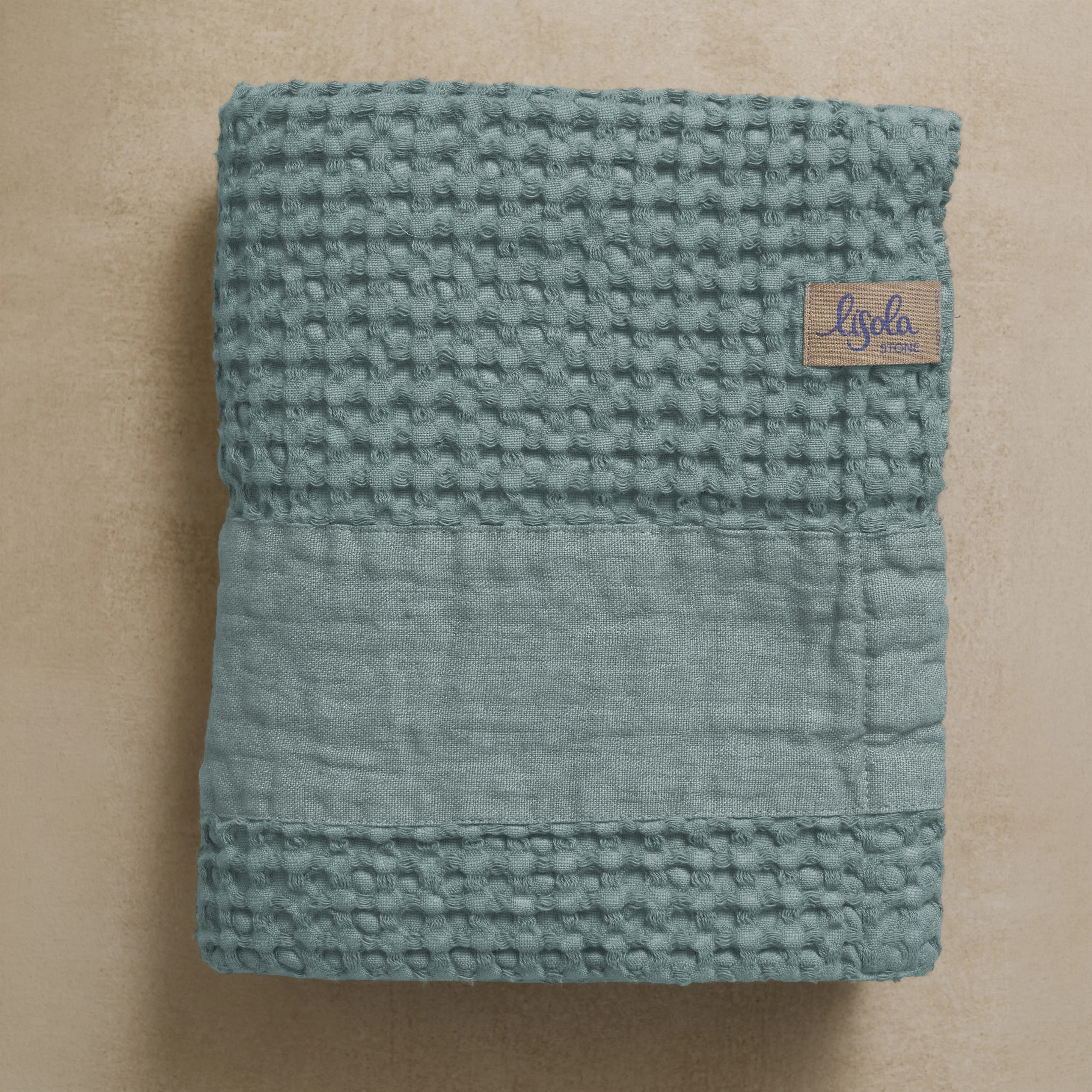 Telo da Bagno Nido d'Ape StoneWashed con Bordo in Lino - Jaspy - Image 49