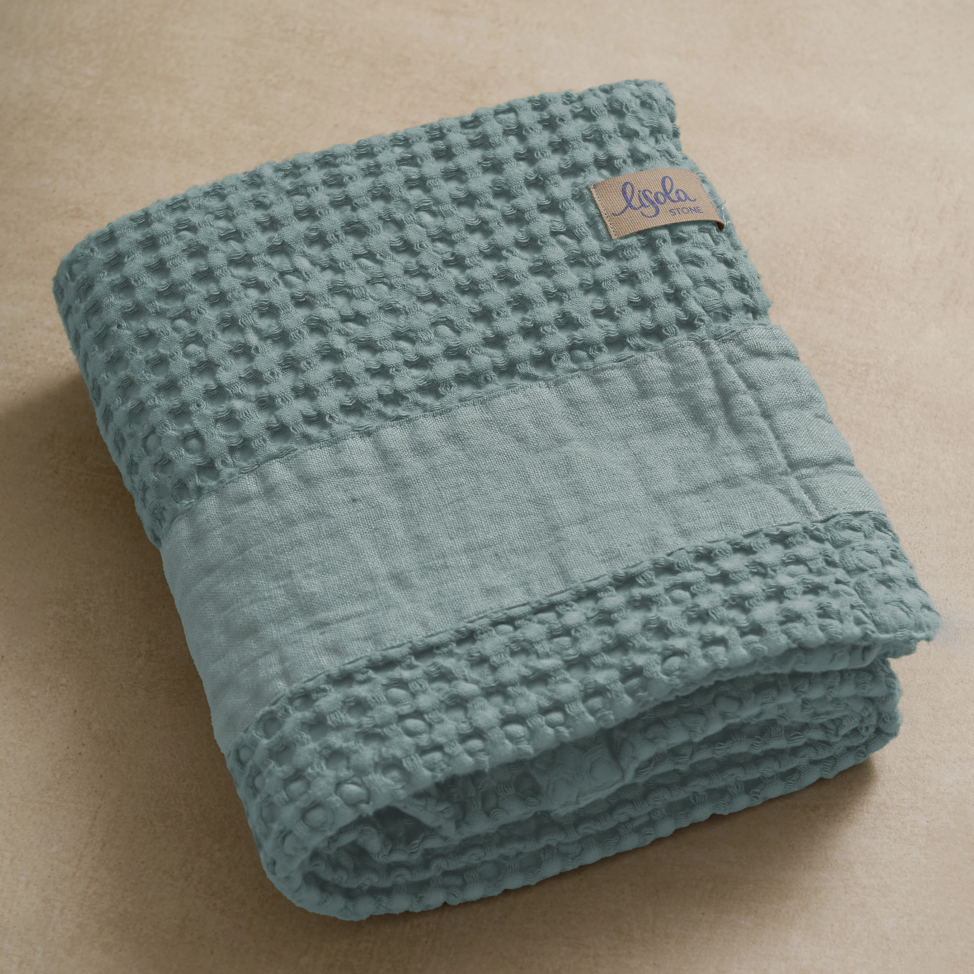 Telo da Bagno Nido d'Ape StoneWashed con Bordo in Lino - Jaspy - Image 50