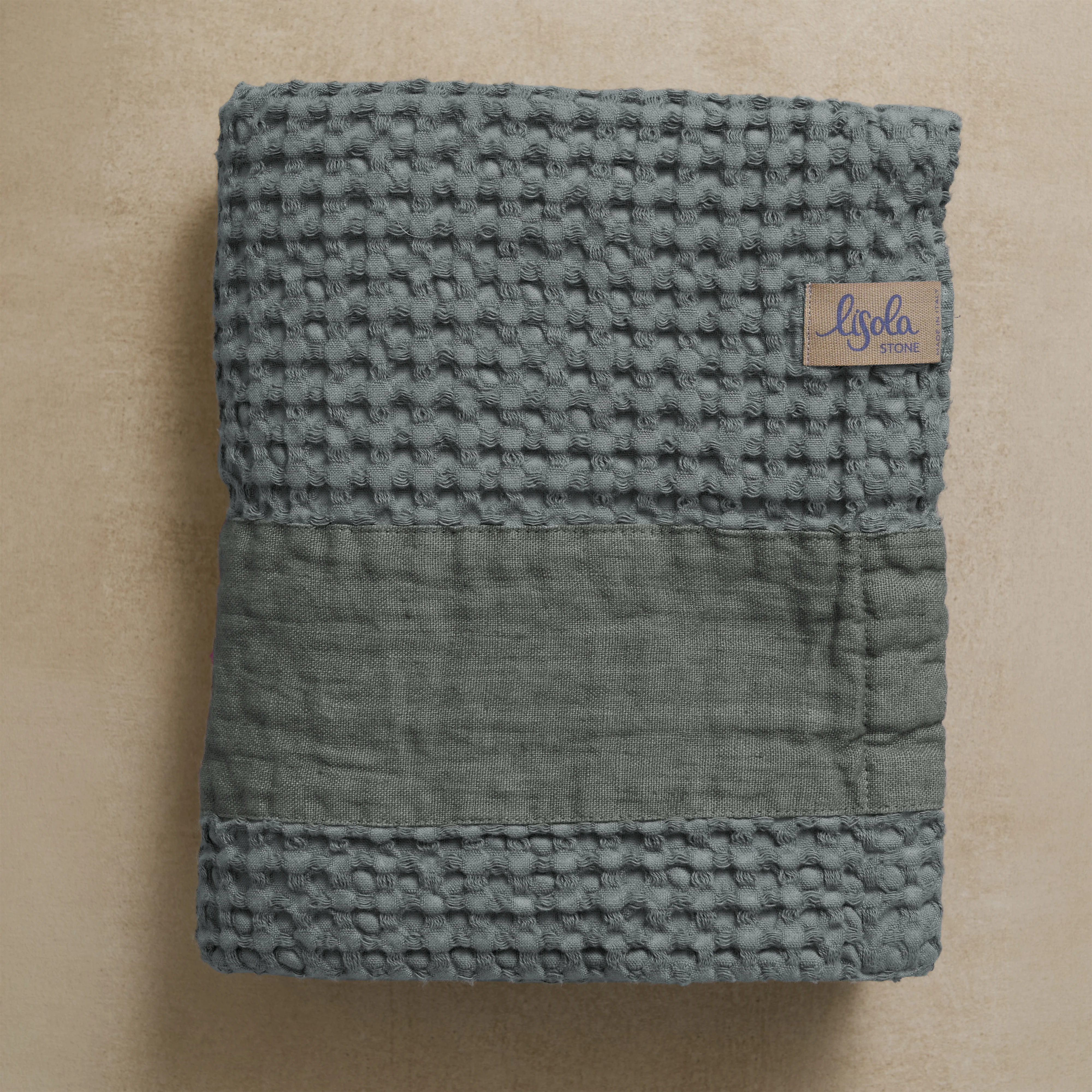 Telo da Bagno Nido d'Ape StoneWashed con Bordo in Lino - Jaspy - Image 61