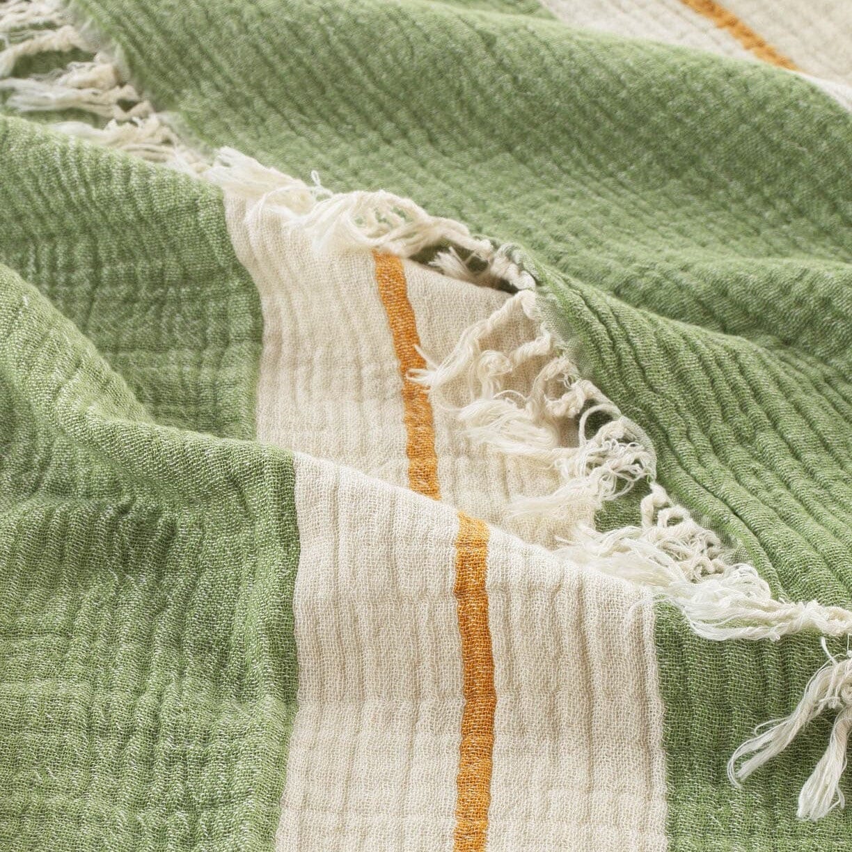 Telo Mare Fouta Rigato in Mussola di Cotone - Chelsea - Image 4