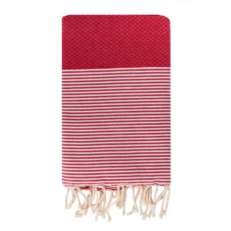 Telo Mare Fouta in Puro Cotone a Righe Strette - Tal - Image 13
