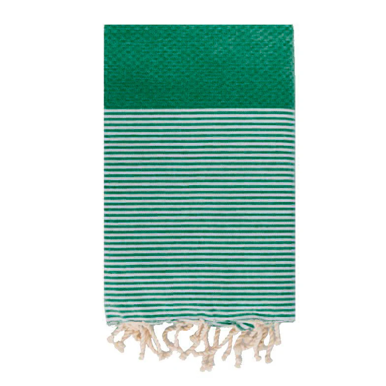 Telo Mare Fouta in Puro Cotone a Righe Strette - Tal - Image 15