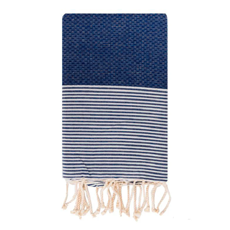 Telo Mare Fouta in Puro Cotone a Righe Strette - Tal - Image 17