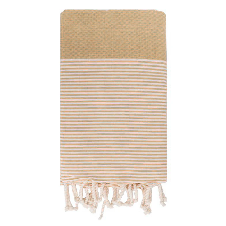 Telo Mare Fouta in Puro Cotone a Righe Strette - Tal - Image 9