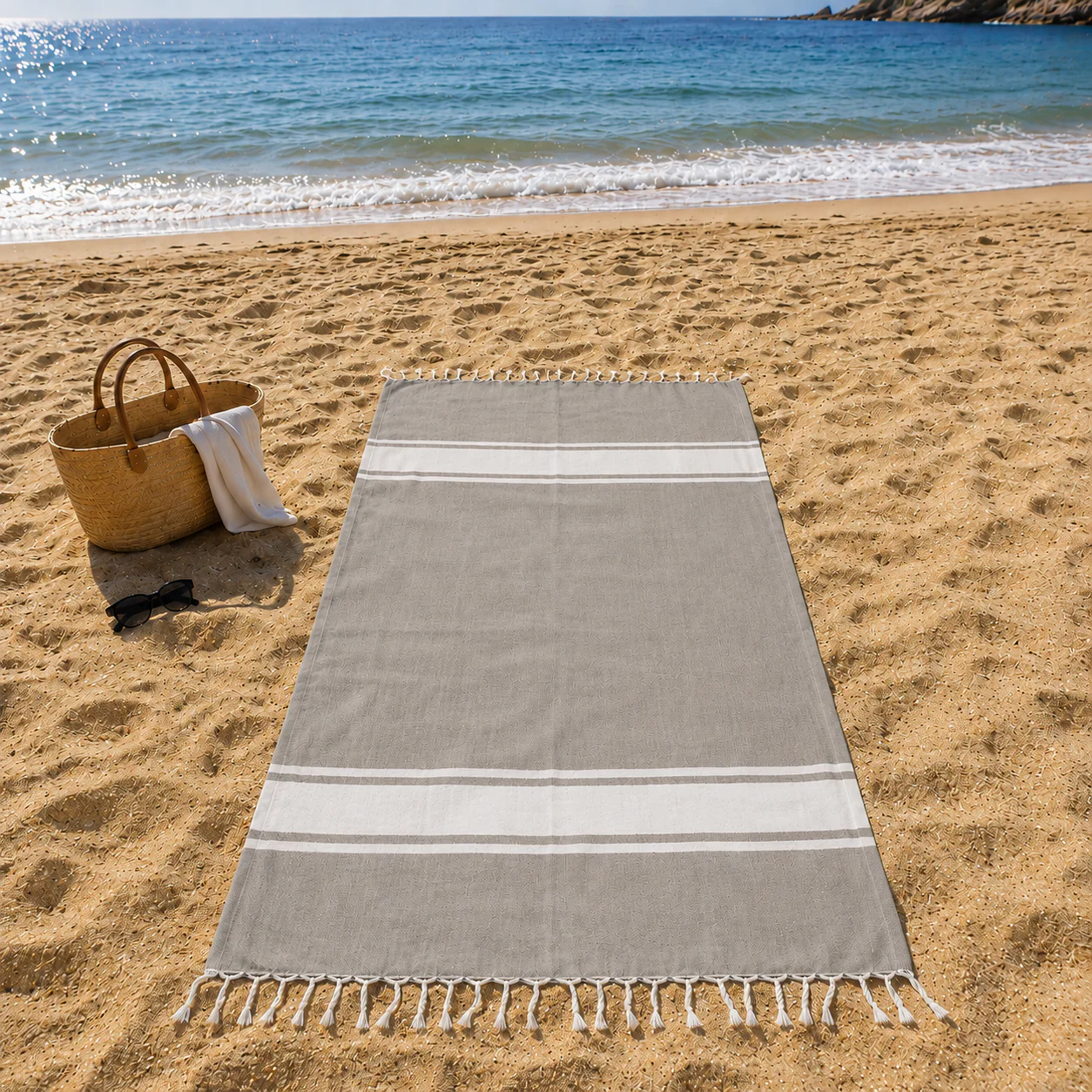 Telo Mare in Fouta di Puro Cotone - Amalfi - Image 7