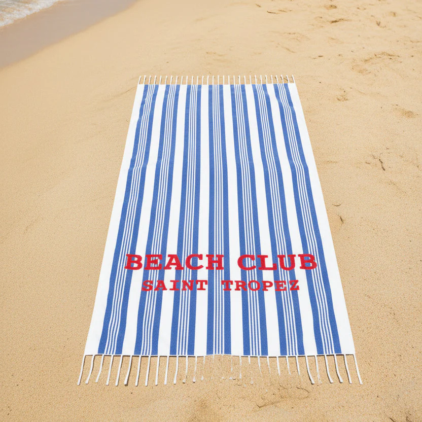 Telo Mare in Spugna di Cotone Rigato - Beach Club - Image 4