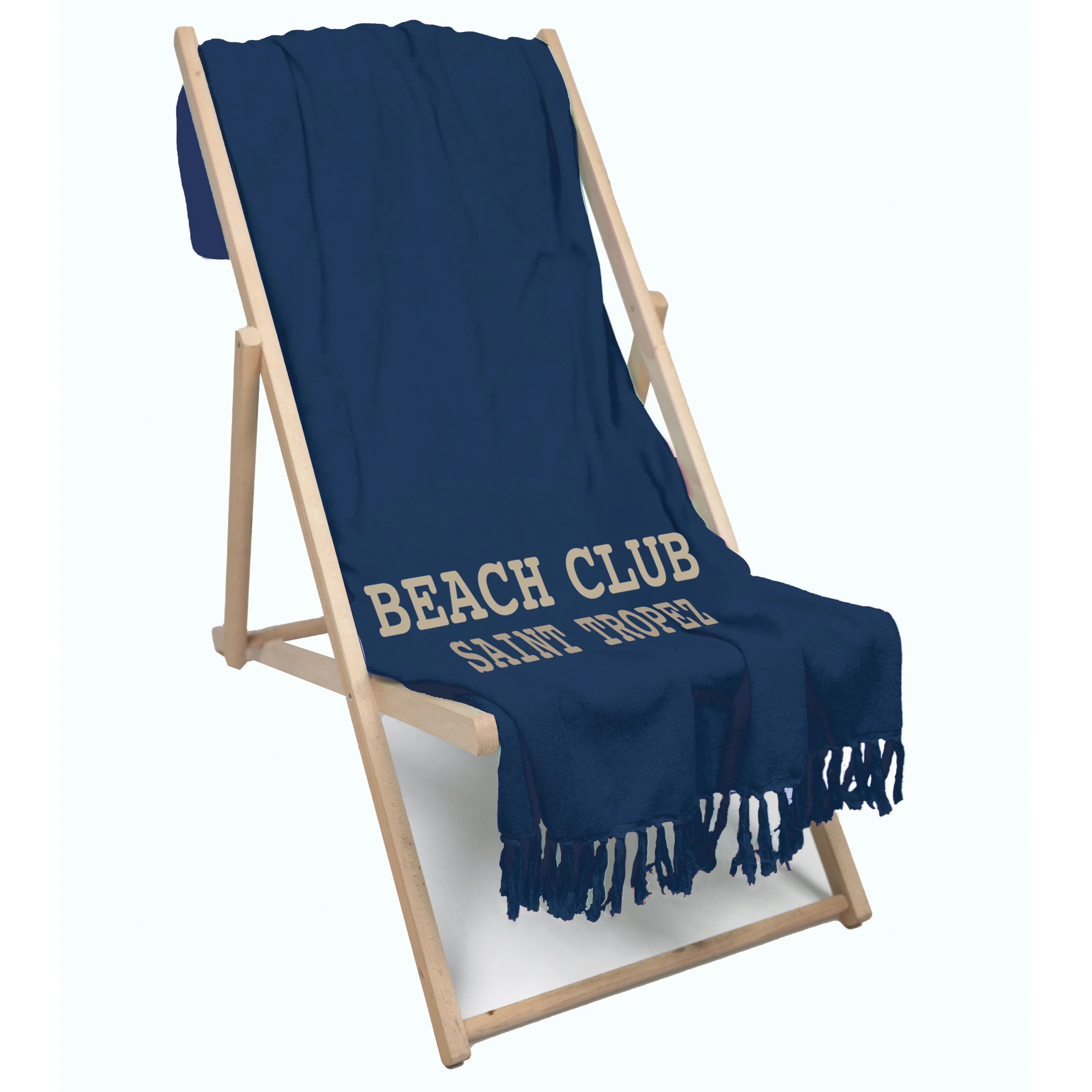 Telo Mare in Spugna di Cotone Tinta Unita - Beach Club - Image 2