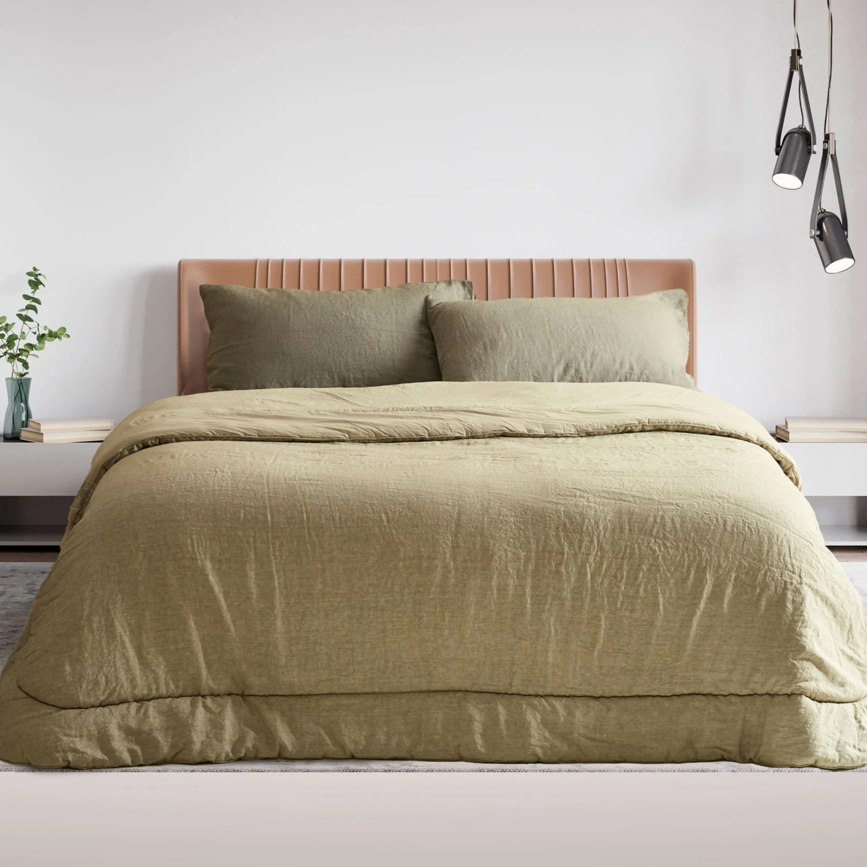 Trapunta in Lino StoneWashed NO Stiro - Luxury