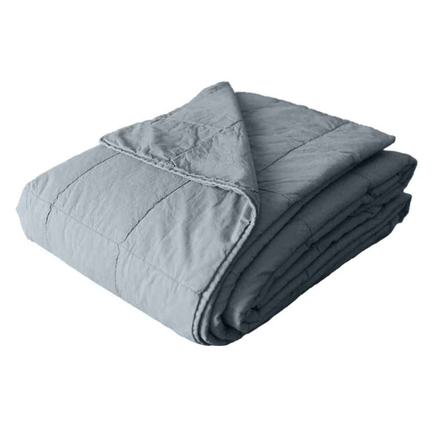 Trapuntino Leggero in Percalle di Cotone StoneWashed - Husky - Image 4