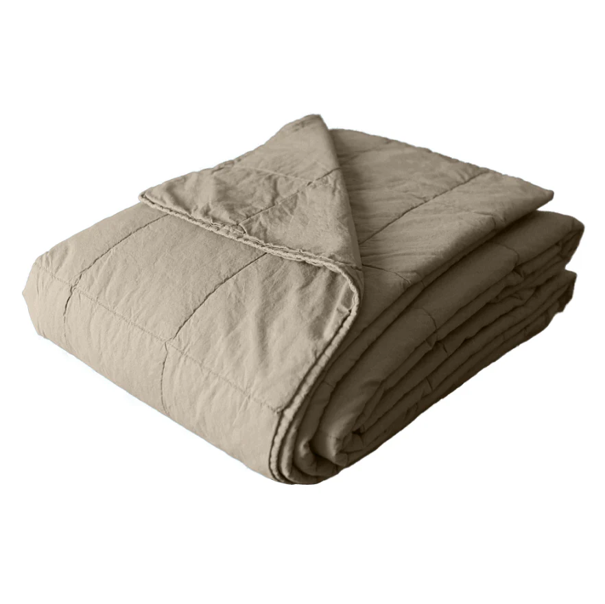 Trapuntino Leggero in Percalle di Cotone StoneWashed - Husky - Image 7
