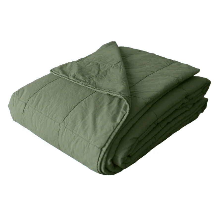 Trapuntino Leggero in Percalle di Cotone StoneWashed - Husky - Image 9