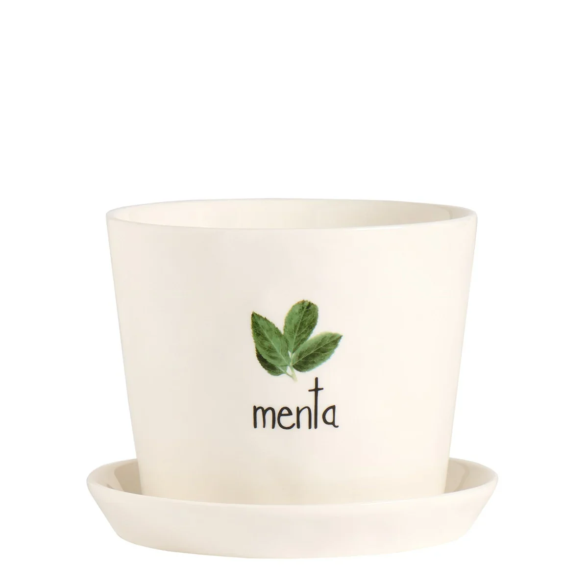 Vaso Portafiori in Grès Serigrafato - Menta - Image 2